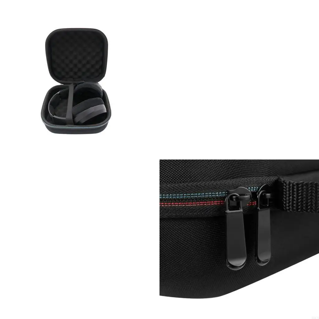 M6CA Durability Protective Case For HD490PRO On Ear Headphones Shell Cover Compactly Design With Handle EVA Foam Storage Bag