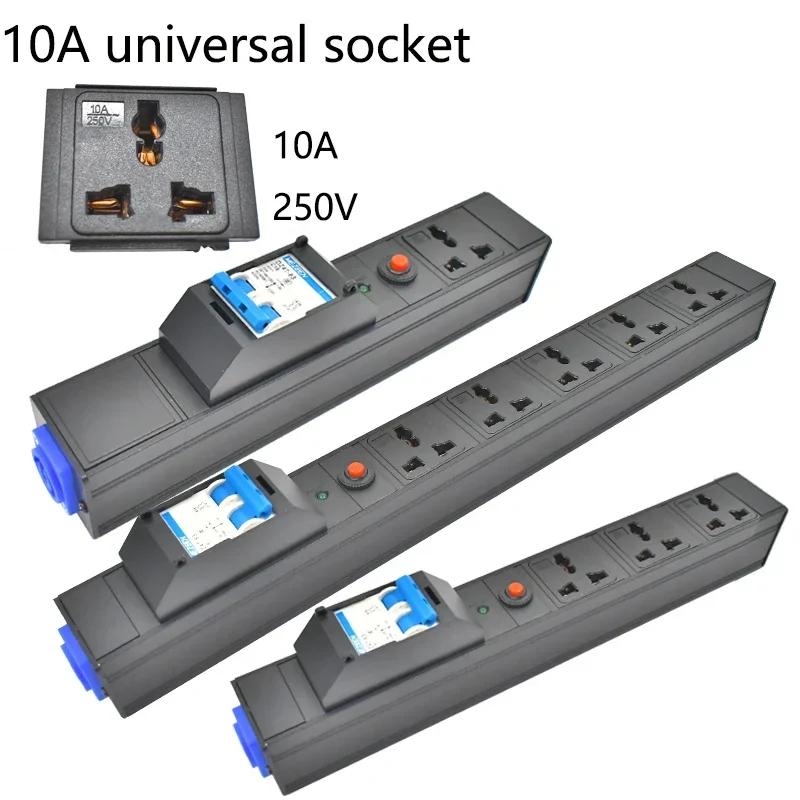 PDU Power Strips Schuko Powerlink box audio 3P Aviation plug universal output SOCKET 20A Air Switch control