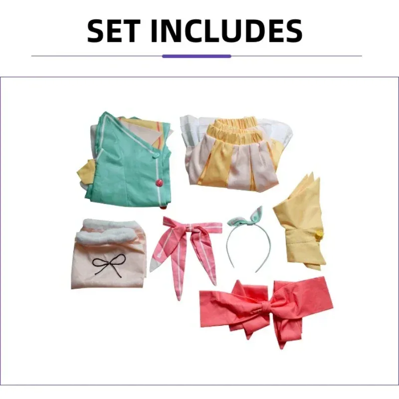 أنيمي مشروع Sekai الملونة المرحلة Kusanagi Nene تأثيري الأميرة تنورة شعر مستعار هالوين عيد الميلاد ملابس الحفلات للنساء زي #4