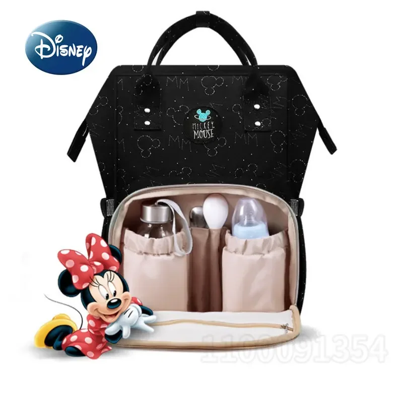 Disney Mickey Original New Diaper Bag Backpack Luxury Brand Baby Bag Large Capacity Multifunctional Cartoon Baby Diaper Bag