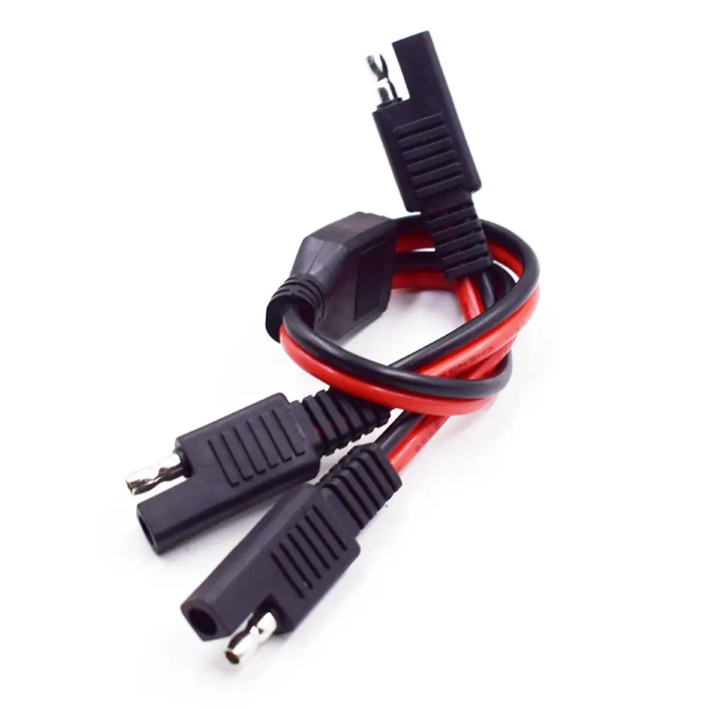 1 to 2 Sae Power Extension Cable Professional Grade Quick Connect Disconnect Adapter for Truck Battery Solar Panel Wiring Low