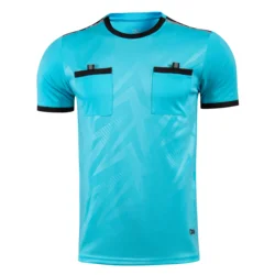 Professional Men Referee Uniforms Soccer Football Jerseys Shirts Pockets Judge Short Sleeve Team Shirt Sportswear Clothes