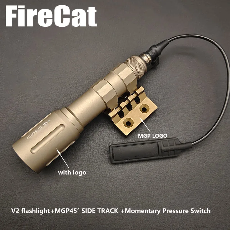 

Sotac CNC V2 Hand Held Flashlight 1300 LM Tactical High Power PLHlight Socut Light White LED Airsoft Hunting Rifle Weapon Lamp