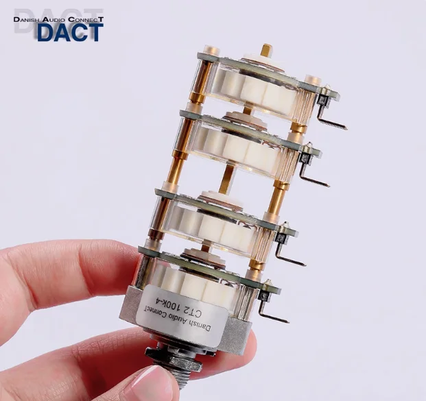 

Original Denmark DACT Quadruple balanced 24-stage stepping potentiometer 10K 50K 100K 250K