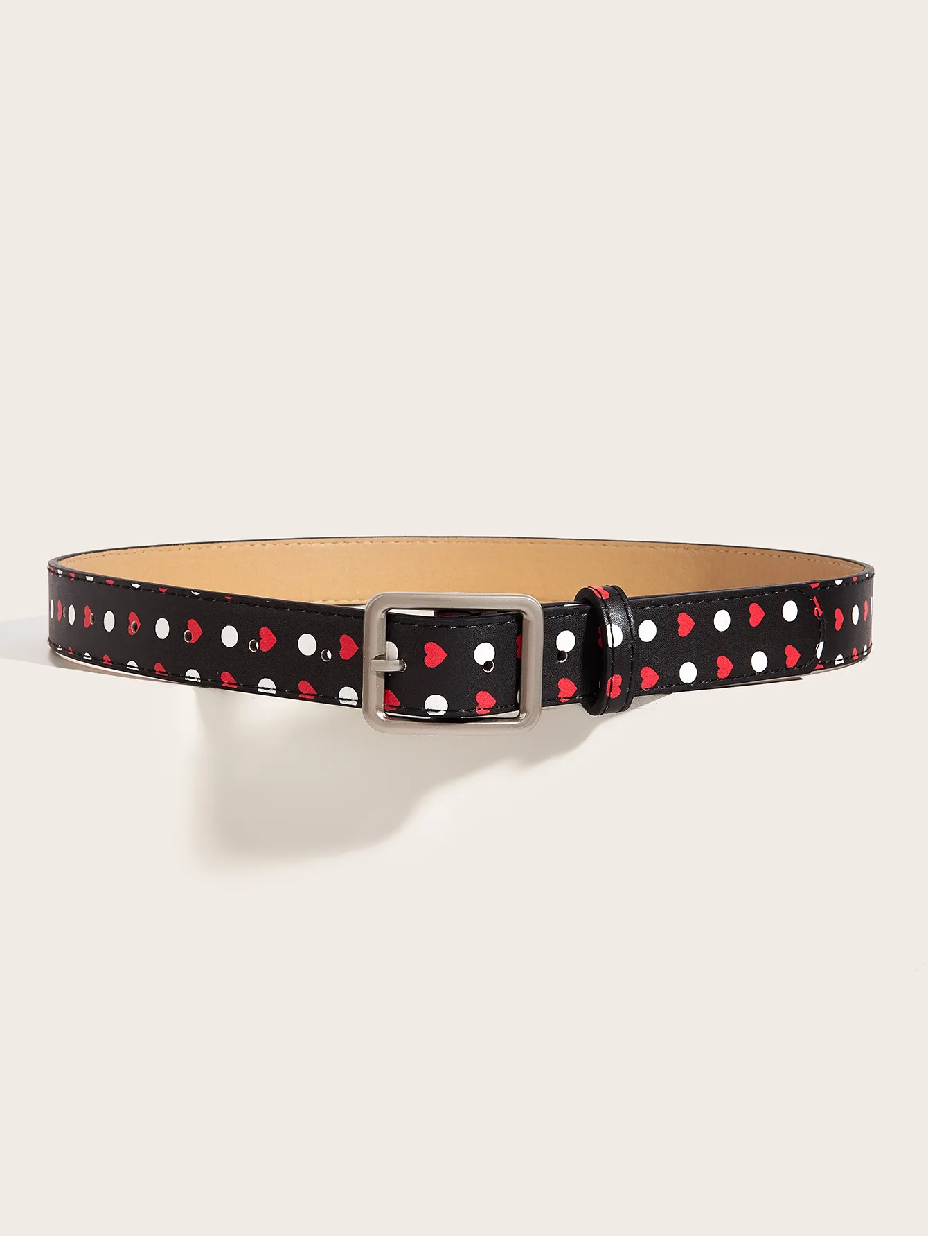 Trendige Vintage Polka Dot Damengürtel Y2K Mädchen Dornschließen-Gürtel Taillengürtel Jeansgürtel PU-Leder Taillenriemen Geschenk – Detail 17