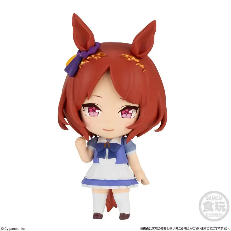 Bandai Tersedia Original Candy Toy Series Uma Musume Vodka Kyoto Race Okawa Akagi Suzuka Mambo 3rd Wave Pvc Mini Model Toys Gift