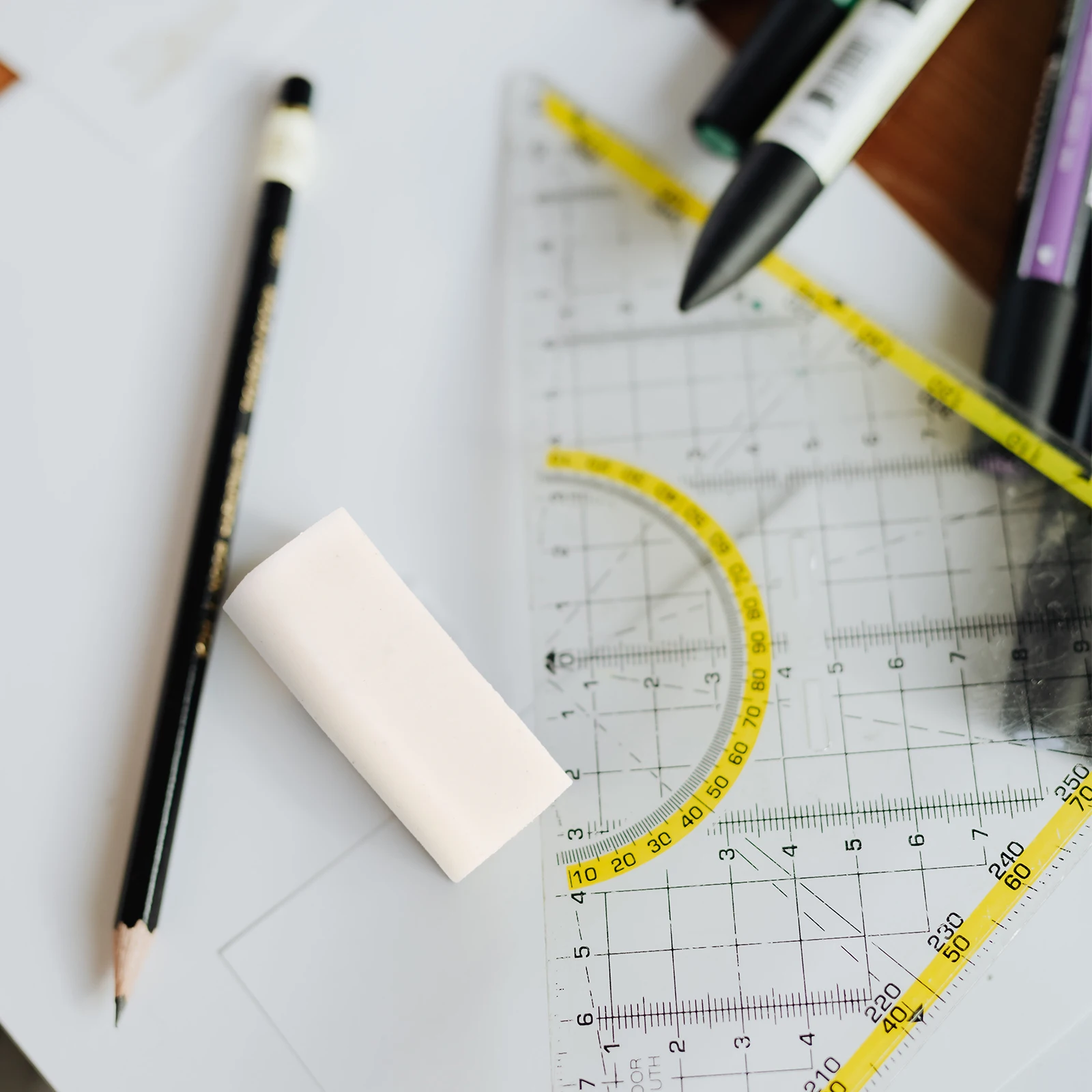 6 Pcs Eraser Highlight Student Erasers for Kids Sketching Plasticine Mechanical Art