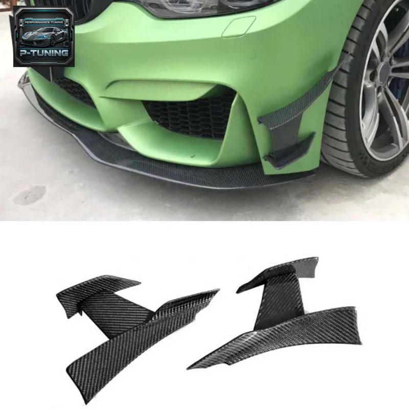

Car Accessories Body Kits M3 M4 Carbon Fiber Front Fender Air Vent Trim Spoiler for BMW F30 F32 Perfect Fitment