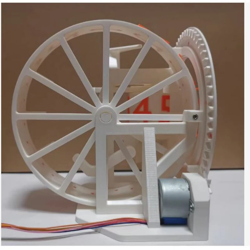 Arduino Creative Work Three-axis Digital Clock 3D Stereoscopic Clock 3D Printed Mechanical Clock