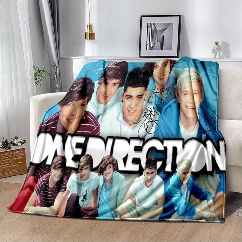 3D Rock Band -One Direction HD Printed Soft Flannel Blankets,Throw Blanket Comfortable Blanket for Picnic Beds Sofa Home Bedroom