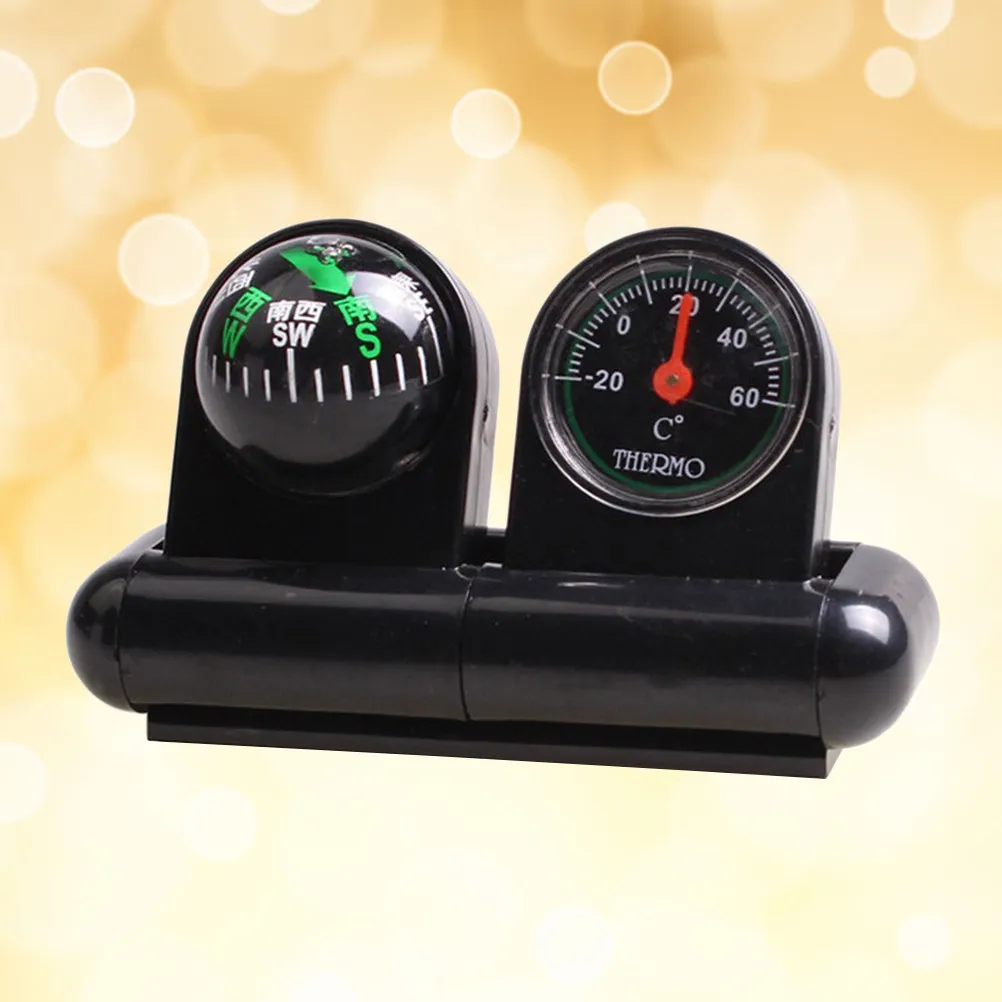 

Auto Car Navigation Compass Thermometer Hygrometer Dual Guide Ball for Vehicle Dashboard Driving Safety Travel Outdoor