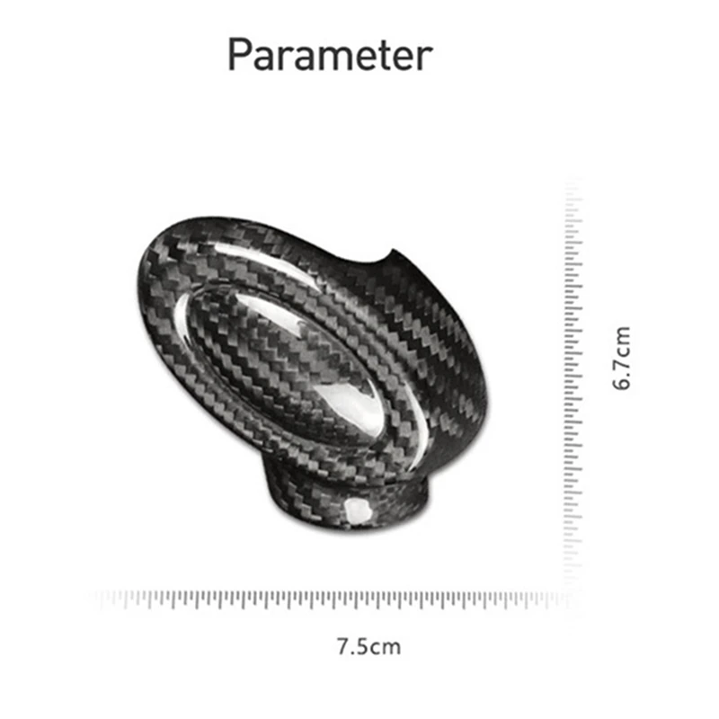 Super Sale For Mini Cooper Carbon Fiber Gear Shift Knob Cover Accessories