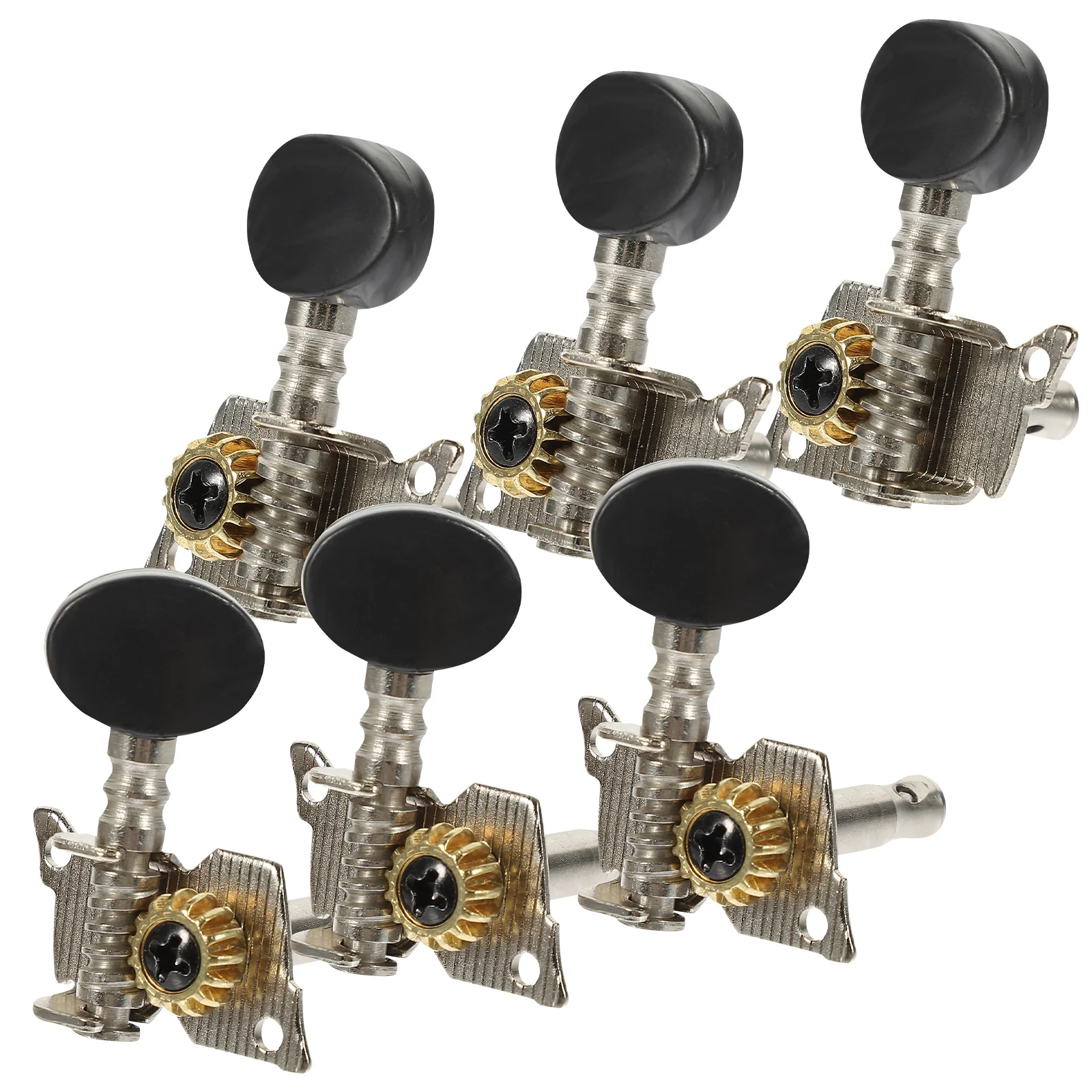 

6pcs Guitar Knobs Head 3 Left 3 Right Set Tuning Pegs Durable Metal Parts For Guitar Beginners Folk