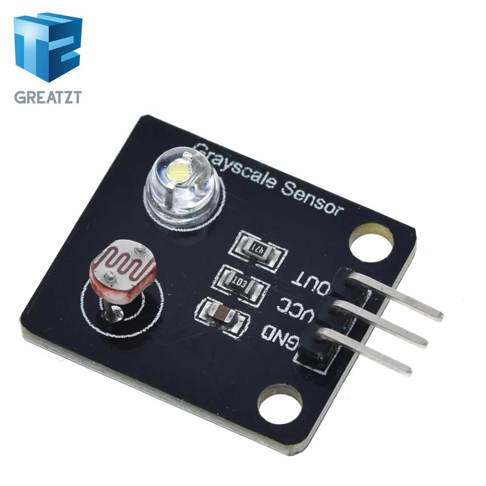 GREATZT Photosensitive resistor Light Sensor Analog Grayscale Sensor Electronic Board Line finder tracking module For DIY Kit