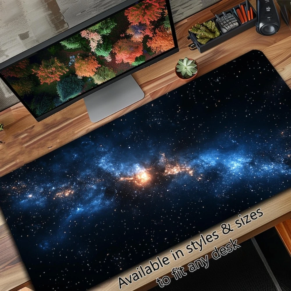 Tapis de bureau Deep Space Darkness and Tranquility - Tapis de bureau sur le thème de l'espace, accessoires pour ordinateur, organisateurs de bureau et plateaux, tapis de souris