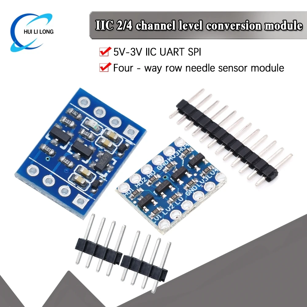 2-4-канальный-преобразователь-логического-уровня-iic-i2c-двунаправленный-модуль-от-5-В-до-33-В-для-arduino