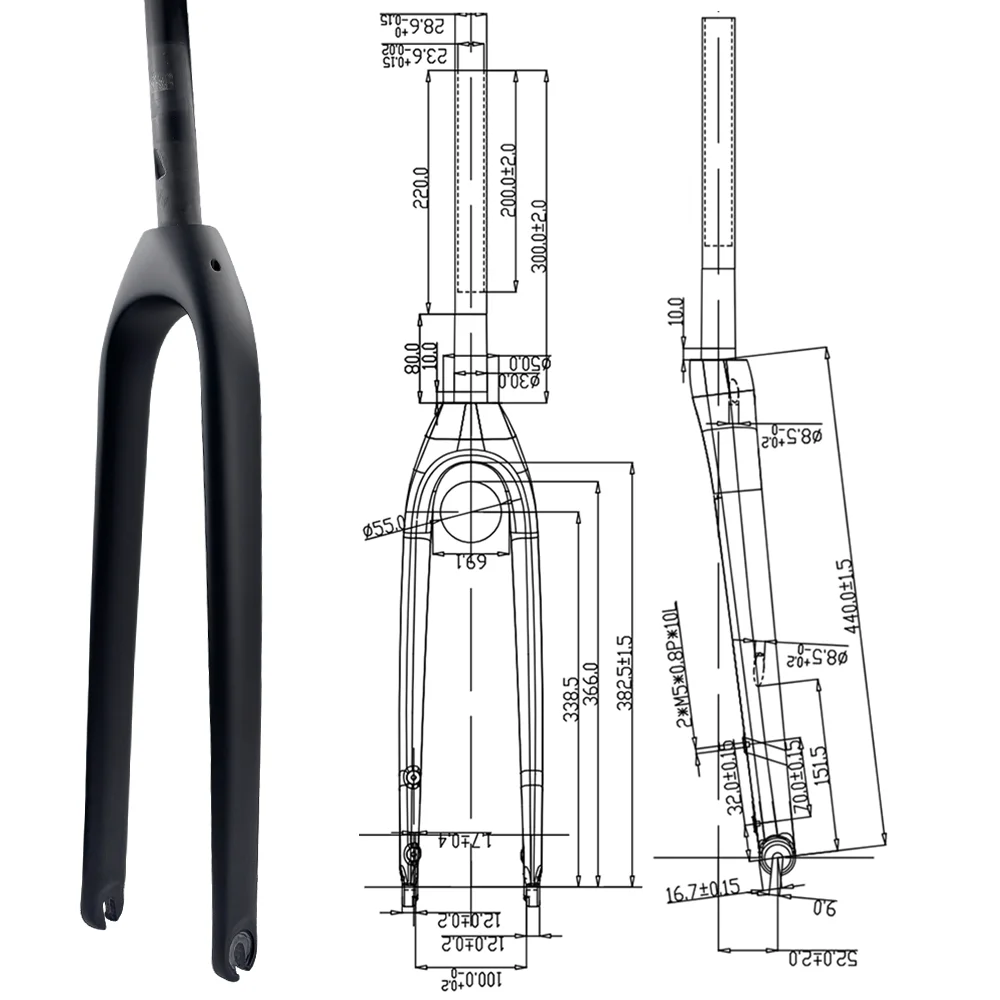 Balugoe Road MTB Fahrrad Vorderradgabel Gerade Rohr Kegel Rohr Barrel Welle Schnelle Demontage 26er 27,5er 29er Reiten Zubehör – Detail 5