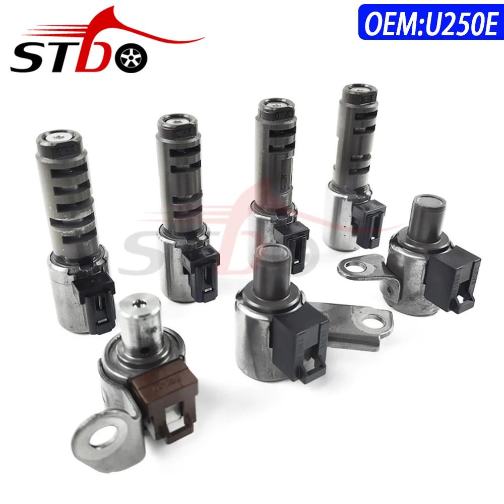 7Pcs Transmission Solenoid Valve Kit For Original Toyota Alphard Camry RAV4 Highlander Lexus U150 U250 U250E U151 U151E