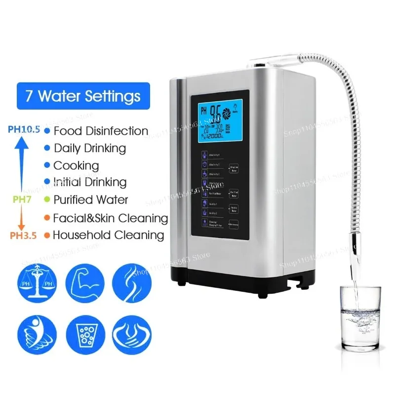 2025 New Electric Water Ionizer Generator, Alkaline Hydrogen Rich Filter