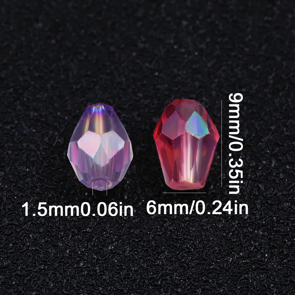 200-50 قطعة دمعة الكمثرى شكل الأوجه كريستال زجاج 6x9 مللي متر فضفاض خزر عازل لصنع المجوهرات سوار ذاتي الصنع قلادة النتائج