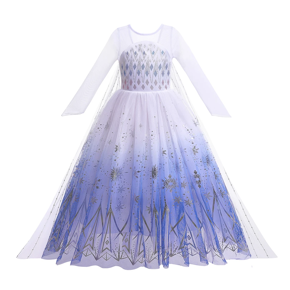 Costume d'Halloween Disney La Reine des Neiges pour Bol, Robe de Princesse Elsa Anna Cosplay, Vêtements de ixd'Anniversaire pour Enfants