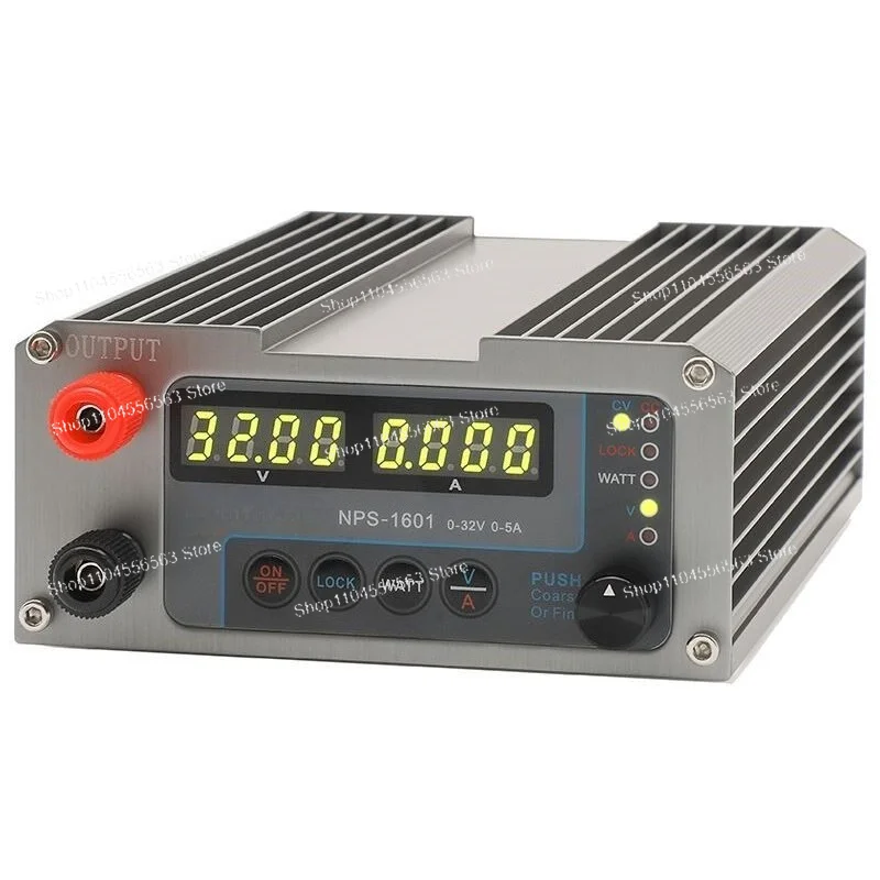 NPS-1600 Lab Adjustable Digital Mini DC Power Supply Aeromodelling DIY Switch Power Supply WATT With Lock Function 16V 10V