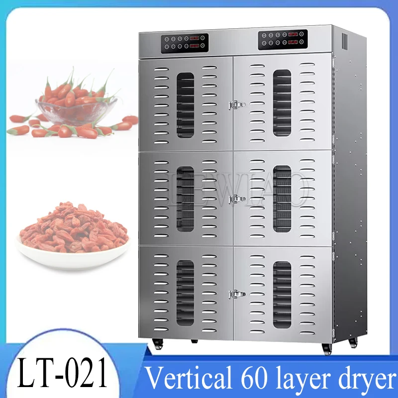 

Food Dehydration Dryer Dried Fruit Machine Household Commercial Smart Touch 90 Layer Capacity Visual Door Dehydrator