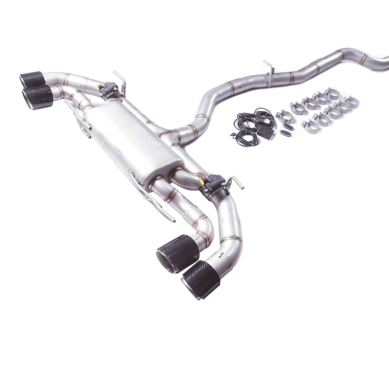 [Custom product] For 2016-2022 Alfa Romeo 2.0T stainless steel with valve 3-inch pipe exhaust system muffler