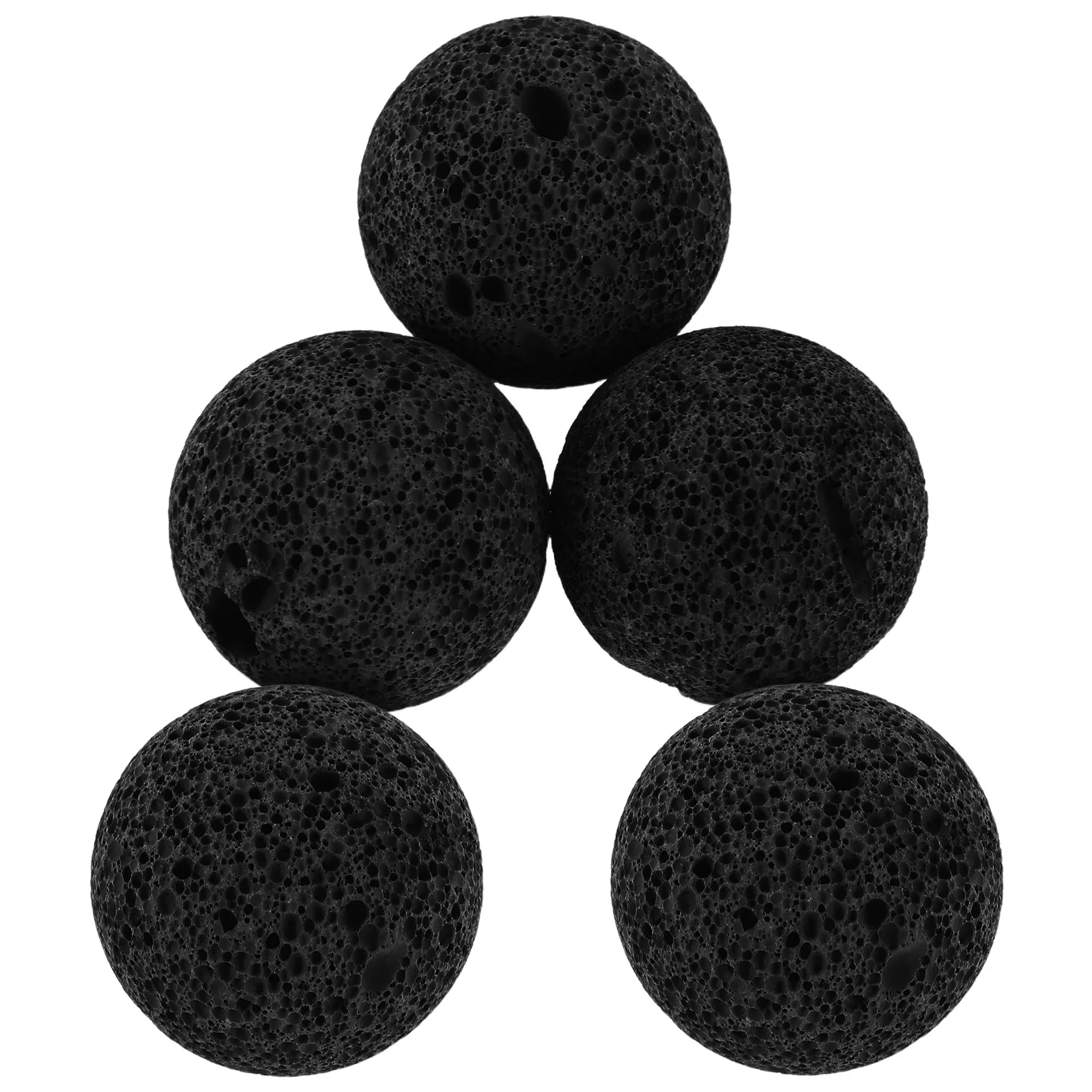 

5 Pcs Red Volcanic Rock Filter Aquarium Gravel Fish Tank Stones Decorations Natural Landscape Pond Gardening