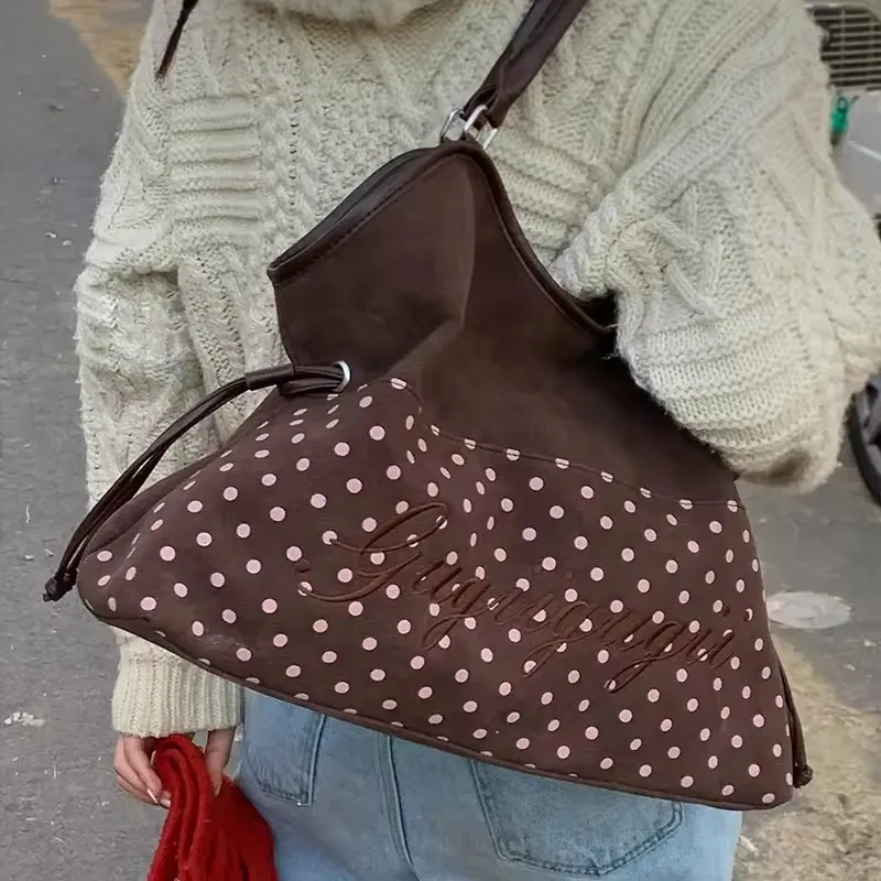 Women Leopard Print One Shoulder Armpit Bag Large Capacity Tote Bag for School Work Daily Use