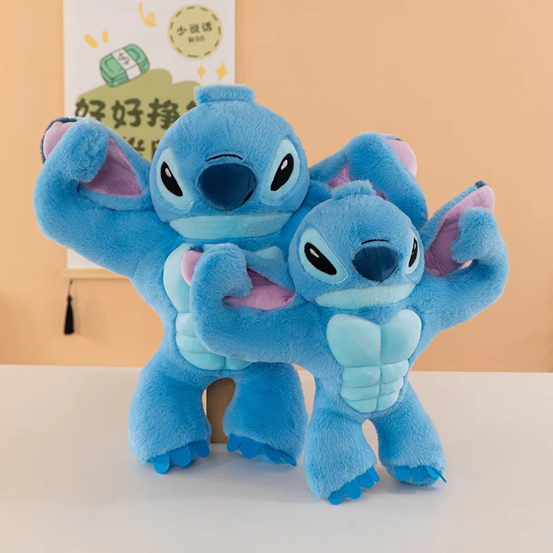 ตุ๊กตาสติทช์ดิสนีย์ ขนาด 40/70 ซม. ตุ๊กตาสติทช์น่ารัก กล้ามเนื้อสีฟ้า ของเล่นตุ๊กตาหมอนอิง ของขวัญสำหรับเด็ก ของขวัญวันเกิด