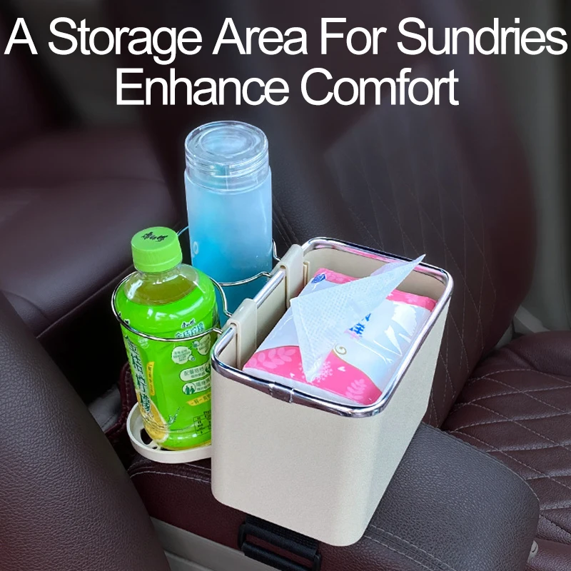 

Car Mounted Multi Functional Tissue Box Storage Box Car Interior Cup Holder Universal for Glove Compartment Storage Gadget