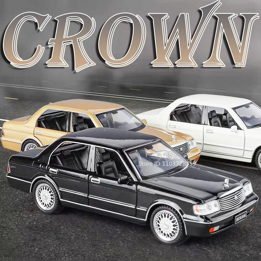 

1:32 Корона Королла, миниатюрная модель игрушечного автомобиля, литой под давлением сплав, звуковой свет, откатные двери, открытый орнамент, транспортные средства для детей, подарки