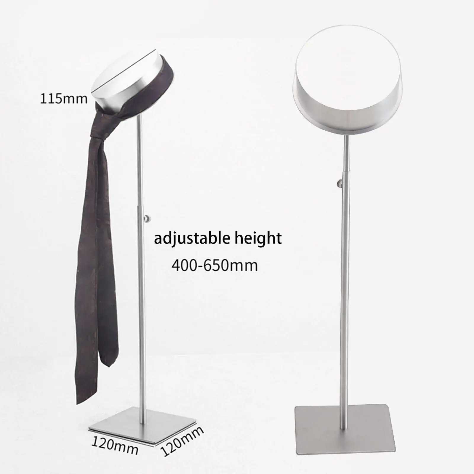 Tie Display Stand Countertop Tie Rack Stable Base Adjustable Height Tie Display Props for Boutique Commercial Mall Suit Shop