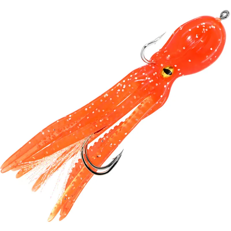 ORJD Octopus Swimbait 22g 11cm Soft Fishing Bait With Double Hooks Artificial Wobbler Bait Fishing Saltwater Metal Jig Head Lure