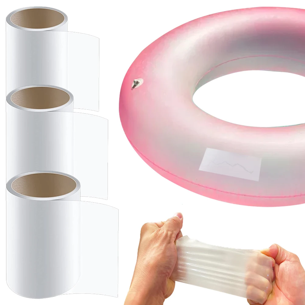 Rollo de cinta de reparación de piscina de TPU, parche multifuncional impermeable para piscina, colchón de aire, tienda de campaña para casa de rebote, 1M