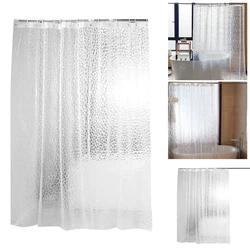 180x200cm Anti-Bacterial Shower Curtains EVA Semi-Transparent Bathroom Curtain Anti-Mould for Bathroom Bathtub Bathing Cover