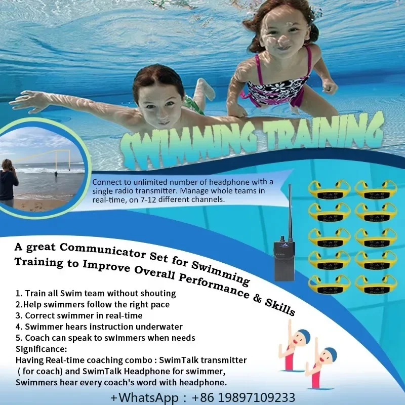 Aquatic Sports H904 Bone Conduction Headphones Swimming Training Headsets Communication