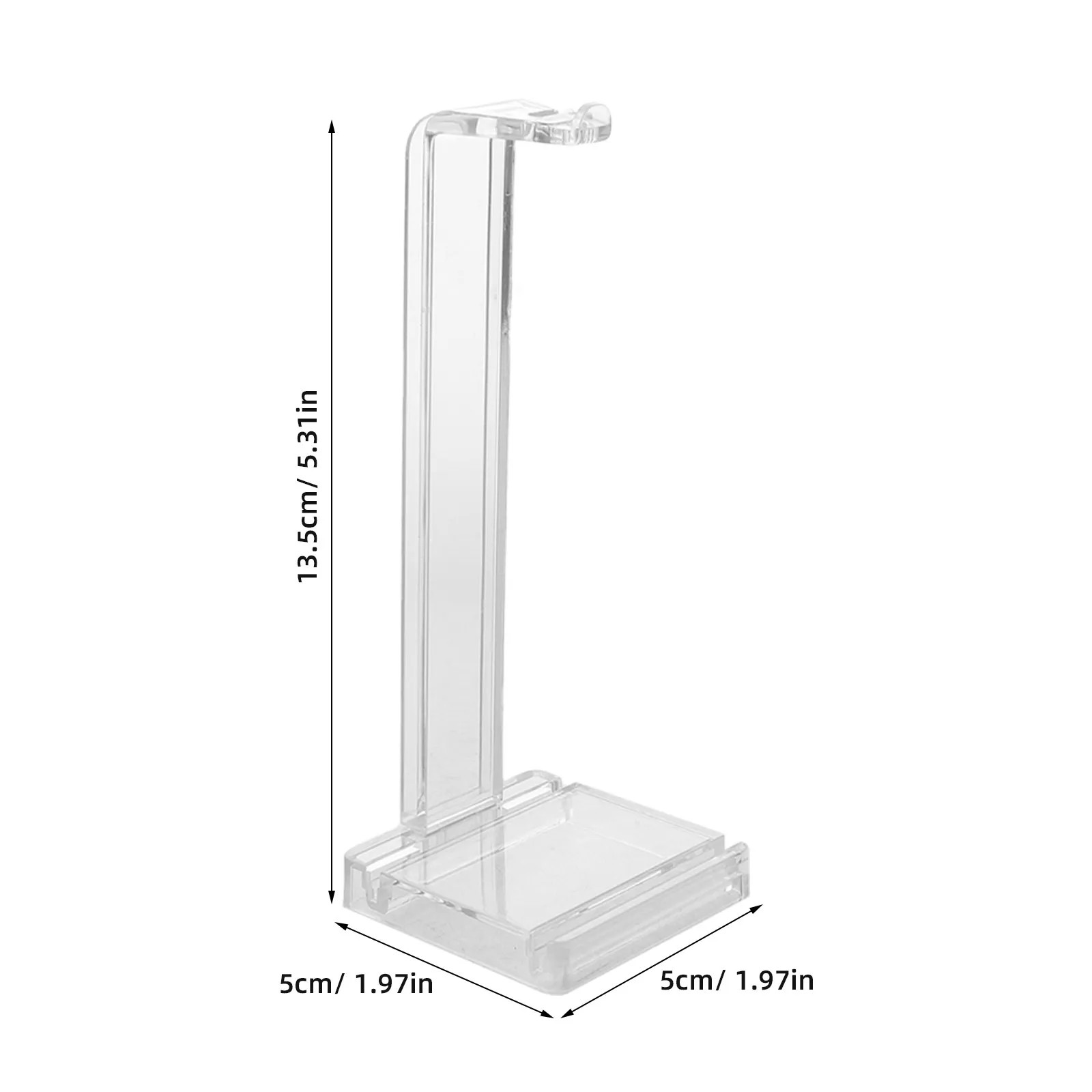 4Pcs Clear Acrylic Watch Stand L Shaped Portable Display Rack Countertop Holder for Pocket Watches Keychains Charms Organizer