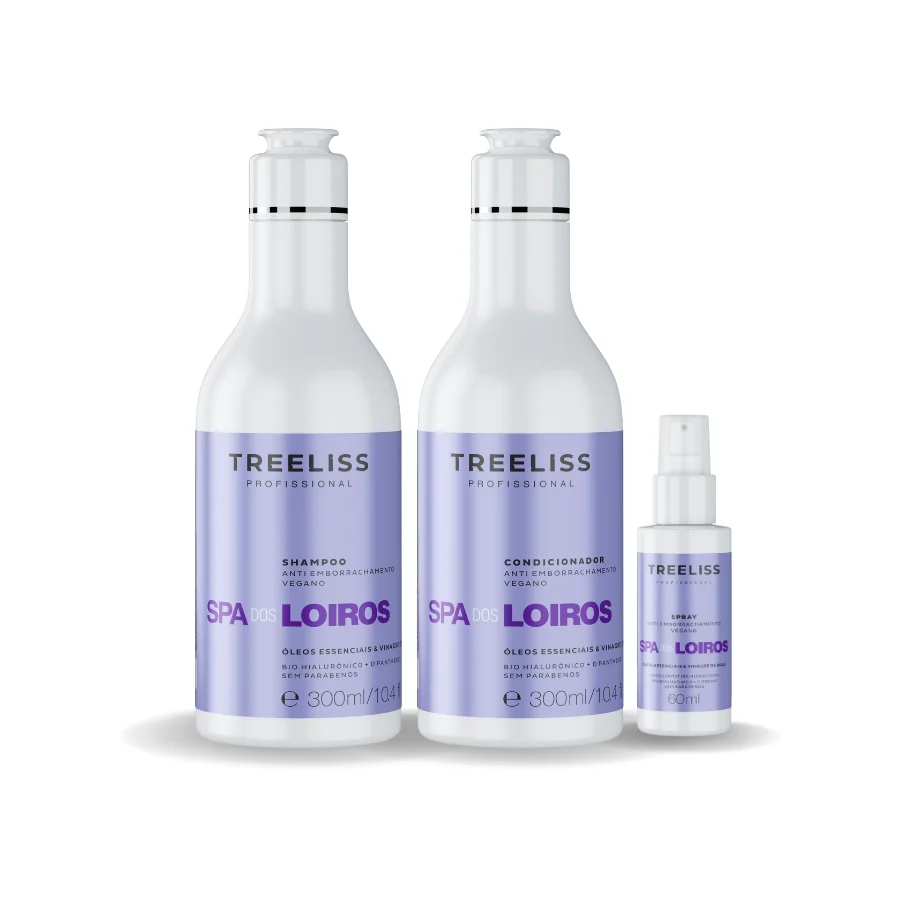 Treeliss Blones' Shampoo, Conditioner and Spray Spa Kit