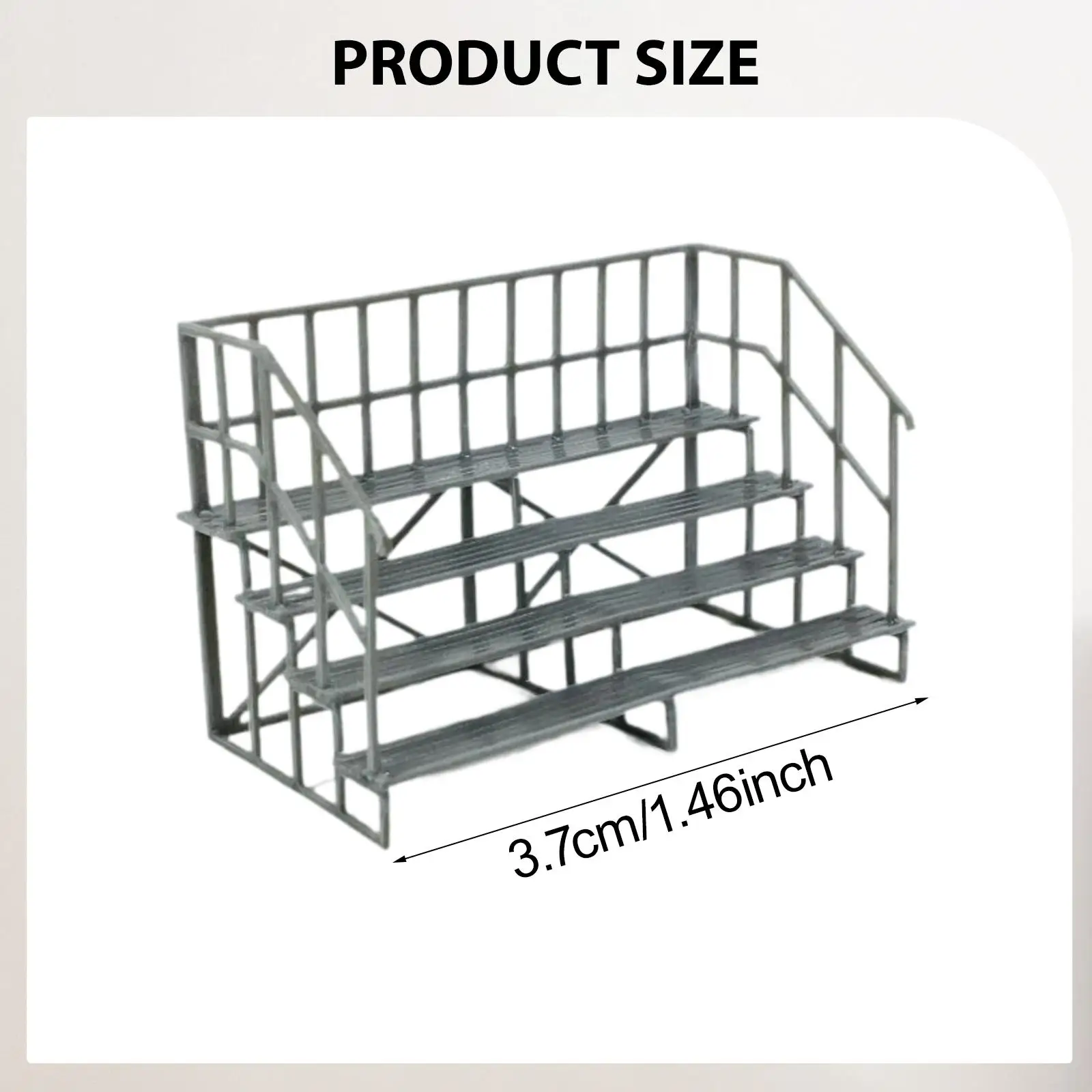 HO schaal grandstand model cadeau, realistische lichtgewicht creatieve miniatuur landschapsaccessoires, DIY 1:87 schaal grandstand