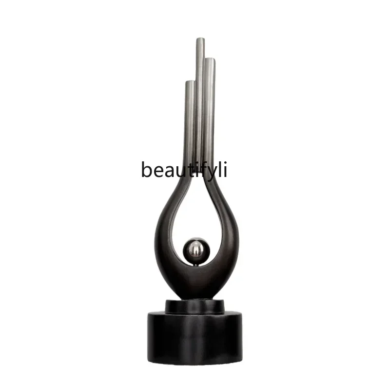 TTT Modern simple entrance vertical height sculpture ornament light luxury high-end abstract art living room meaning good decora