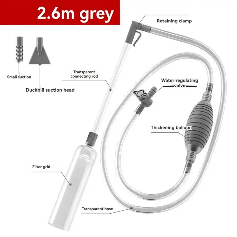 ABWZ-Aquarium Fish Tank Water Changer Fish Tanks Cleaner Semi-Automatic Air Pump Aquarium Cleaning Tools