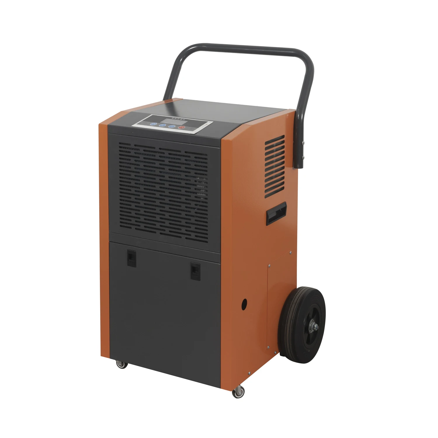 60L/D Heavy Duty Portable Dehumidifier Digital Display 45dB Noise Metal Construction for Parking Garage