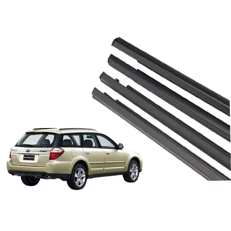 4 Pcs Window WeatherStrip Moulding Trim Belt Shell for Subaru Outback 2004-2009 62280-AG011 Dustproof for Legacy Sedan and Hb