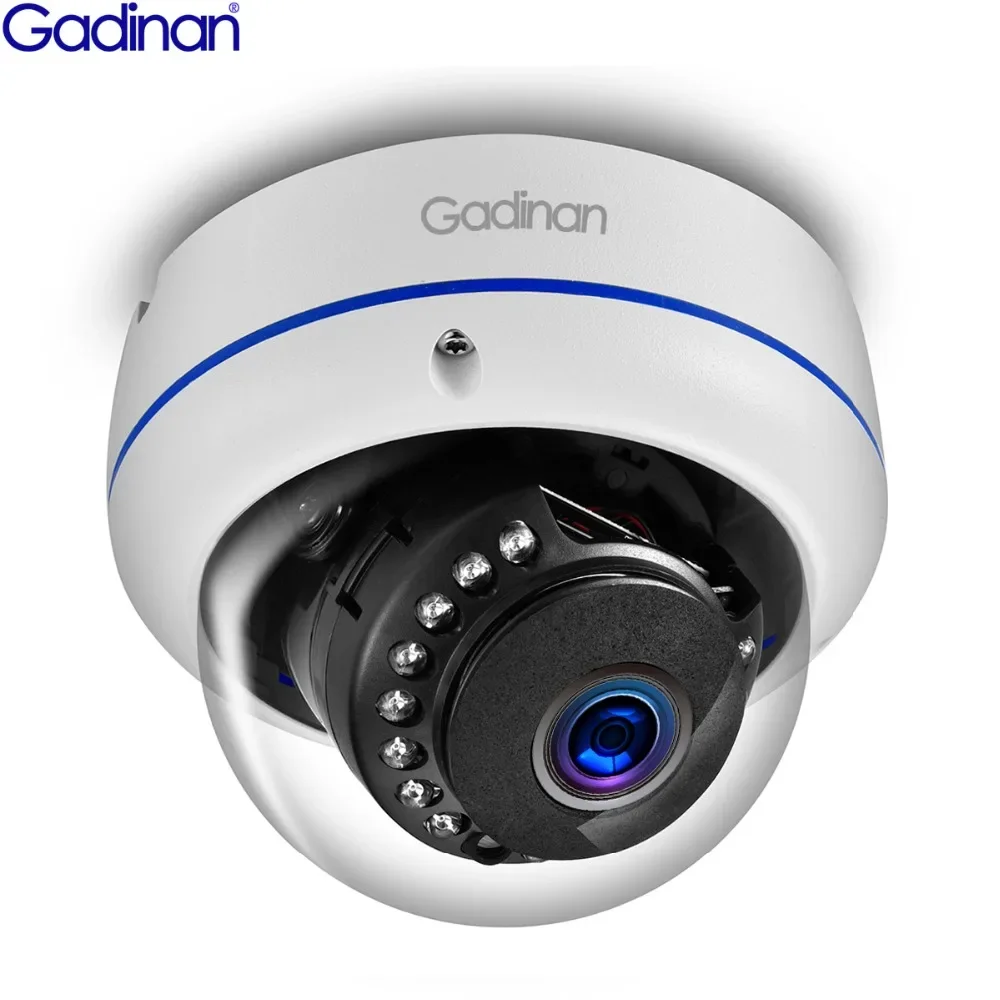 Gadinan 8K Vandal-proof Sound Recording IP Camera 15pcs IR leds Night Vision Dome Waterproof Motion Detection Safety Monitoring