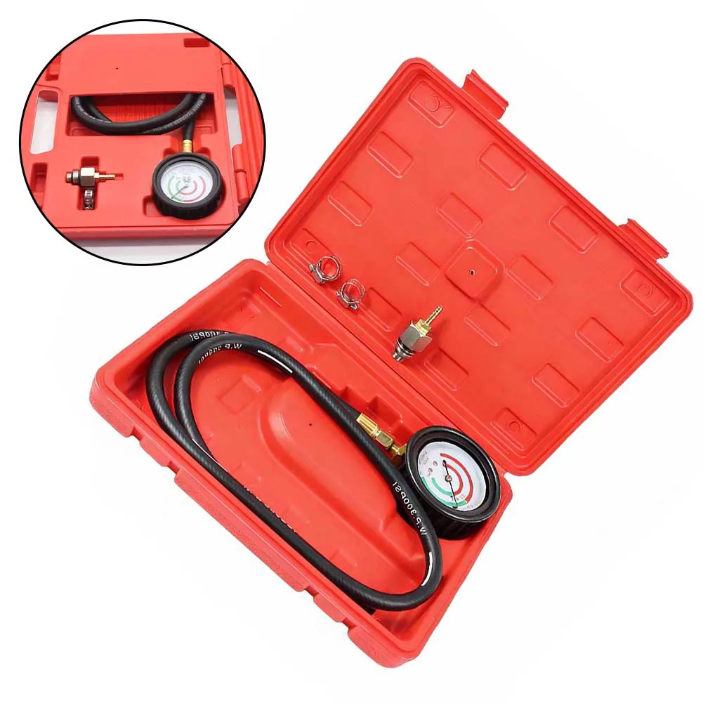 Exhaust Back Pressure Tester Kit Steel Hose Gauge For Diesel Gas Car Engine Diagnostic Tool Automotive Repair Equipment