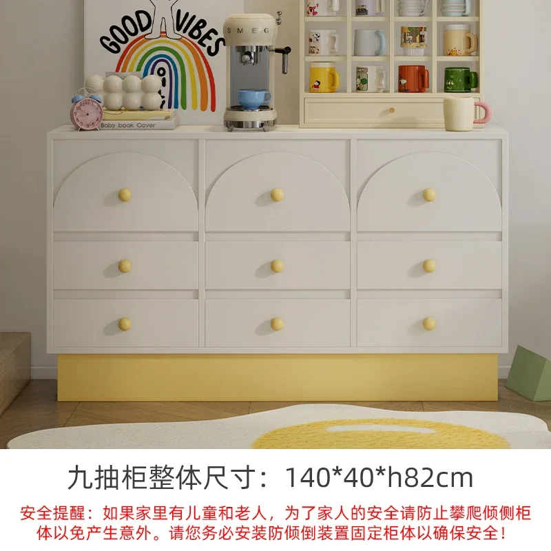 

Nordic simple side cabinet light luxury wall storage cabinet