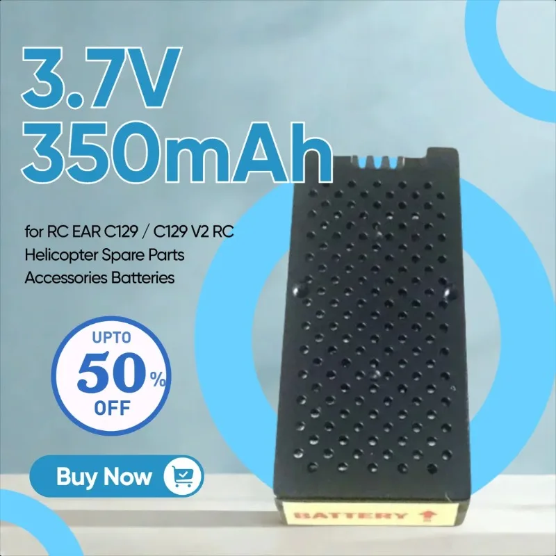 

3.7V 350mAh Li-Po Battery for RC EAR C129 / C129 V2 RC Helicopter Spare Parts Accessories Batteries