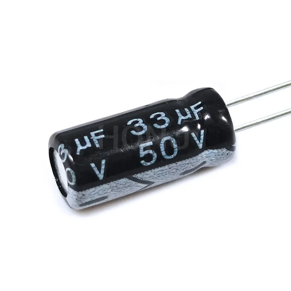 50PCS​​ ​​​​​​​​​​​​33uF 50V 33MFD 50Volt 5*11mm Aluminum Electrolytic Capacitor Radial 33mf50v 33uf50v 50v33mf 50v33uf ±20%​​